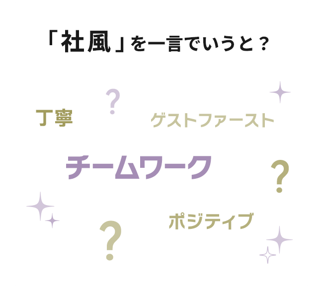 「社風」を一言でいうと？